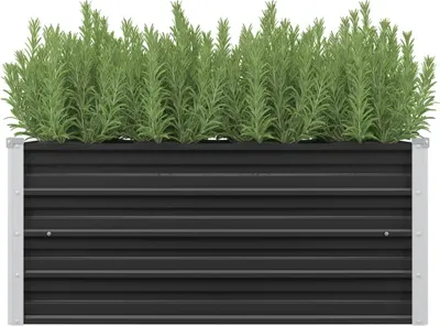 Produktbild von "2026 Promotion" Garten-Hochbeet - Pflanzkasten - Anthrazit 100x40x45 cm - Verzinkter Stahl - Beete CC26420