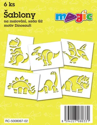 Produktbild von MAGIC Papierschablonen Set G2 - Dinosaurier