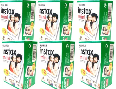 Produktbild von 6 x 1A PHOTO PORST Fujifilm Instax Mini Film (je 20 Aufnahmen) 528 g
