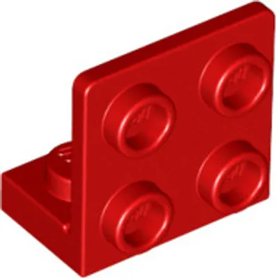 Obrázek produktu pro LEGO úhel: 25 držáků 1x2/2x2, 90°, červená