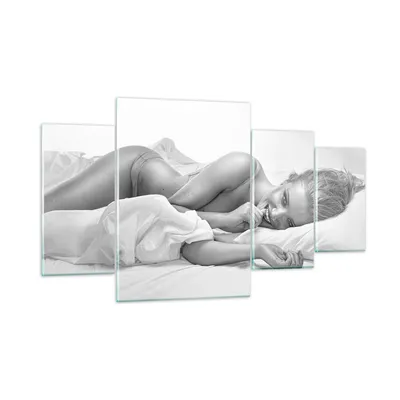 Produktbild von Bilder auf glas - Weiblich mode modell posieren - 160x90cm - Glasbilder - Wandbilder - Kunstdruck - zum Aufhängen bereit - Wanddekoration aus Glas - Glas Bilder - Wandbild auf Glas - GDL160x90-2606
