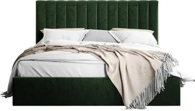 Produktbild von MIRJAN24 Polsterbett Cosmo, Doppelbett mit Bettkasten, Ehebett, Gasdruckfeder, Lattenrost (Farbe: Fresh 13, Größe: 180x200 cm)