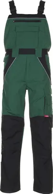 Produktbild von Größe 46 Herren Planam Plaline Latzhose grün schwarz Modell 2525