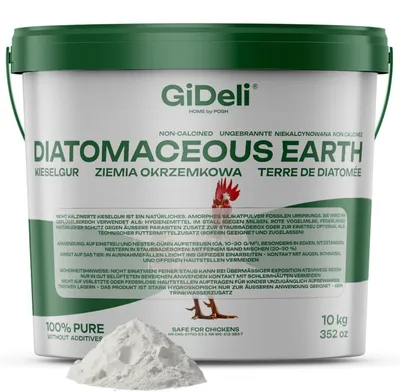 Imagen del producto de Polvo de tierra de diatomeas para cama de gallinas - 10 kg