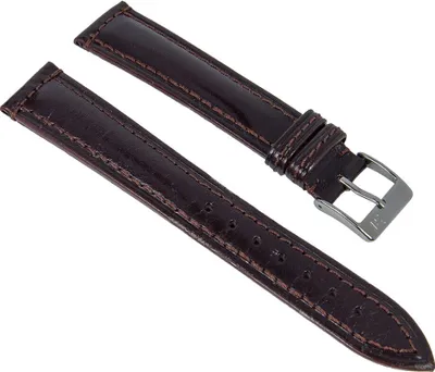 Produktbild von Uhrenarmband 18mm Kalbsleder braun mit Naht Minott 27826