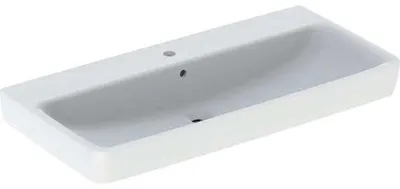 Immagine prodotto di Geberit Renova Plan, lavabo à poser, 100x48 cm, 1 trou pour robinet, avec trop-plein, 501729, 501.729.00.1, 501.729.00.1