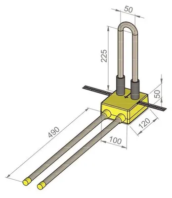 Productafbeelding van MHS Ventilatorradiatorbox V-HKU50-50, 16 mm, aansluitafstand 50 mm, Rehau Rautitan Stabil, 1 stuk.