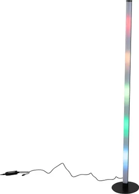 Produktbild von Trio Leuchten - Design Neon Stehleuchte I Stehlampe I Standleuchte I Lampe I Leuchte Schwarz inkl. LED RGB Dimmbar - Tijs Dimmer I Dimmbar I Schlafzimmer - Kunststoff Länglich - I (nicht austauschbare