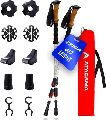 Obrázek produktu pro ATACAMA Nordic Walking hole pro muže a ženy Teleskopické hole z uhlíkových vláken