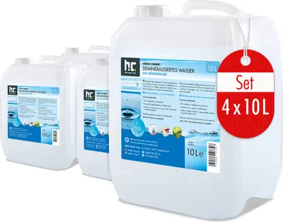 Produktbild von 4x10 L hochreines Demineralisiertes Wasser in bester Qualität