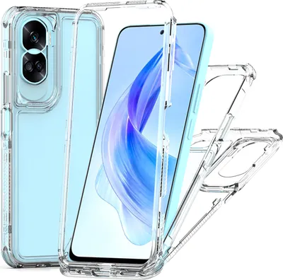 Produktbild von Transparente Handyhülle für Honor 90 Lite Stoßfeste TPU und PC Hybrid Klar Hülle