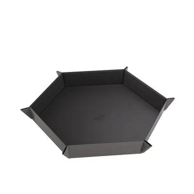 Obrázok produktu pre Magnetický šesťhranný podnos na kocky čierno-sivý obojstranný