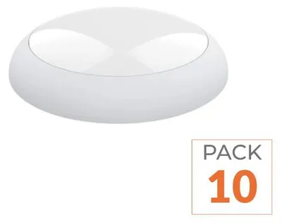 Produktbild von 10er-Pack – Runde LED-Wandleuchte, weiß, 20 W/16 W/12 W, dimmbar, mit CCT-Sensor – 3000 K/4000 K/6000 K