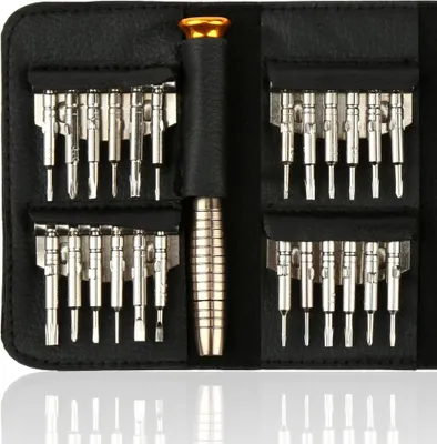 Produktbild von H&S Feinmechaniker Werkzeug Set - Mini Schraubenzieher für Uhrmacher, Handy, PC, PS4 oder RC - Elektro Schraubendreher Feinmechanik Reparatur Set