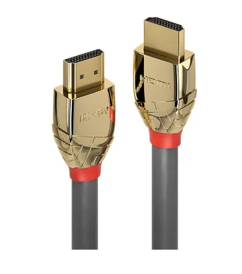 Immagine prodotto di Cavo HDMI ad alta velocità Lindy da 2 m, linea oro