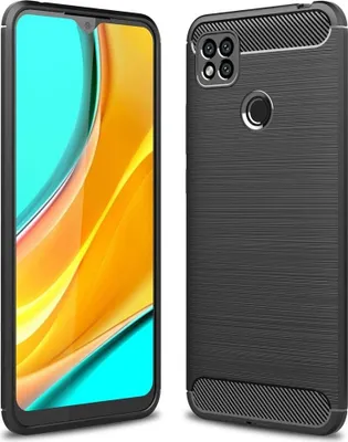 Produktbild von Carbon Shield TPU Hülle für Xiaomi Redmi 9C - Schwarz KP9442