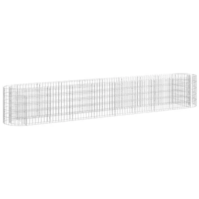 Obrázek produktu pro vidaXL Gabionové zvýšené lůžko z pozinkovaného železa 330x50x50 cm