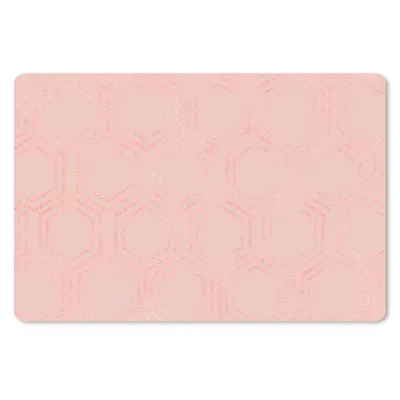 Produktbild von MuchoWow® Mauspad Mousepad Muster - Luxus - Rosa - Sechsecke 27x18 cm - Mousepads - Maus Mat - Pad - Mausunterlage - Büroartikel - Desk Matten