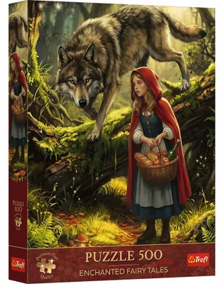 Immagine prodotto di Puzzle da 500 pezzi: Cappuccetto Rosso e il Lupo – TREFL