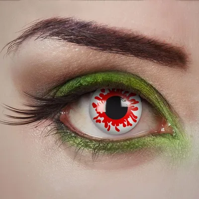 Obrázek produktu pro Kontaktní párty čočky - červené - Bloody - krvavá Mary - Halloween