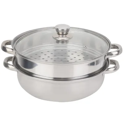 Obrázok produktu pre Nerezový riad 27 cm/11 palcov 2-vrstvový parný varič dvojitý kotol na polievku