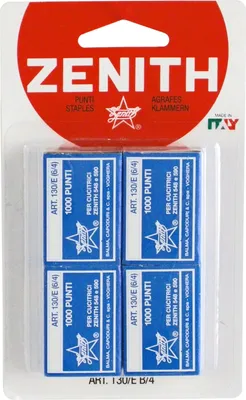 Image de Agrafeuses Zenith 4 boîtes de 4000 agrafes chacune Argent