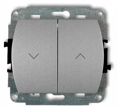 Produktbild von Karlik TREND Jalousieschalter Silber 5WP-8