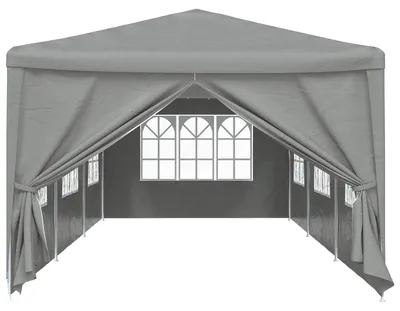 Produktbild von “2026 Modern“ Grau Party-Zelt 900 x 300 x 255 cm Hellgrau PE und Stahl - Designermöbel 14571 - Pavillons & Partyzelte