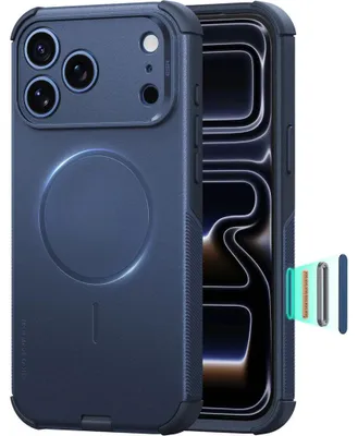 Image de Coque de protection pour iPhone 18 Pro Max / 17 Pro Max, modèle Cyber Tough de chez ESR, avec MagSafe, couleur bleu foncé