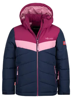Productafbeelding van Trollkids Girls Gryllefjord Jacket wodoodporna zimowa jas voor kinderen, donkerblauw, maat 110