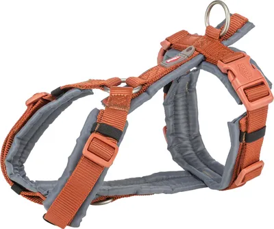 Produktbild von TRIXIE Premium Trekking Geschirr - rost/grafit - 32–38 cm/13 mm