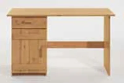 Produktbild von Schreibtisch Kinder-Schreibtisch Kiefer massiv Kinderzimmer Jugendzimmer, Farbe:Weiß