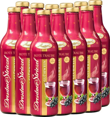 Produktbild von 12x Vorteils-Weinpaket Dresdner Striezel Glühwein rote Traube - Lausitzer