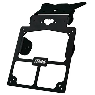 Immagine prodotto di Portatarga universale Lampa Xtreme Nero fori per fissaggio frecce e luce targa