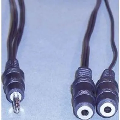 Obrázek produktu pro e+p B 109, 3.5mm, Samec, 2 x 3.5mm, Samice, 0,2 m, Černá