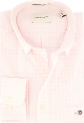 Produktbild von Gant Hemd rosa kariert Button-Down Baumwolle