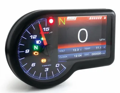 Zdjęcie produktu dla RX-3 TFT wielofunkcyjny obrotomierz i prędkościomierz cyfrowy Koso czarny