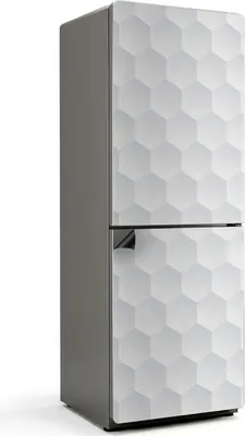 Produktbild von 3D-Sechseckmuster – Magnetische Kühlschrank Abdeckung – Dekorfolie magnetisch Küche – Kühlschrank Magnet Deko – selbstklebende Magnettafel – Magnetfolie für Kühlschranktür – 70x190 cm