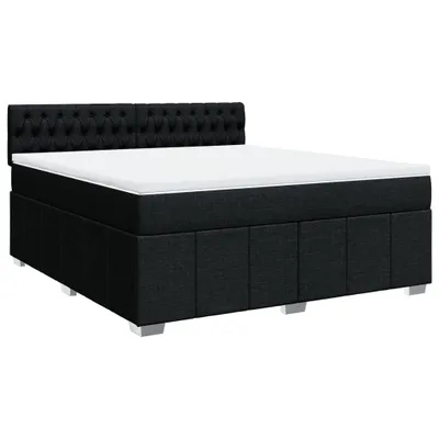 Produktbild von "im Sonderangebot"Boxspringbett Modernes/Doppelbett - Polsterbett Erwachsene/r /Kind - mit Matratze Schwarz 180x200cm Stoff - Klassische Betten DEMöbel873713