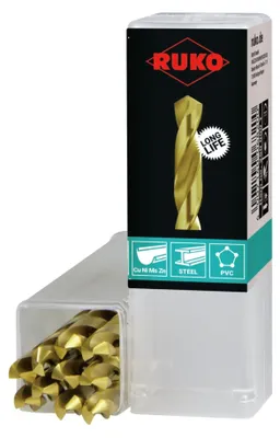 Immagine prodotto di Ruko trapano DIN338 tipo N diametro 2,75 mm HSS TiN - 2500275T