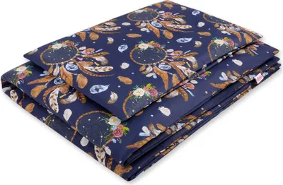 Immagine prodotto di set di biancheria da letto per bambini in cotone 2 pezzi 135x100 cm - acchiappasogni blu navy