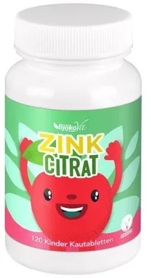 Produktbild von Zinkcitrat Kinder Kautabletten vegan 120 St