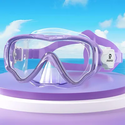 Produktbild von Solidchoice – Tauchbrille für Kinder mit Anti-Beschlag-Funktion und Panoramatauchmaske