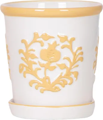 Obrázok produktu pre Kvetinác Malaga Light Orange - Ø9cm - dekoráciaratívny keramický kvetinác s