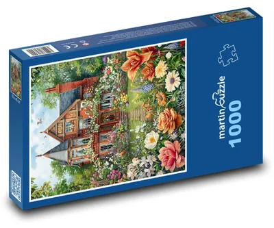 Obrázok produktu pre Puzzle 1000 Záhrada pri dome - martinpuzzle