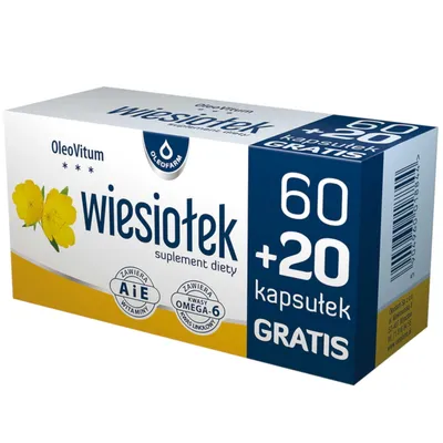 Zdjęcie produktu dla Wiesiołek 60+20 kaps OLEOFARM
