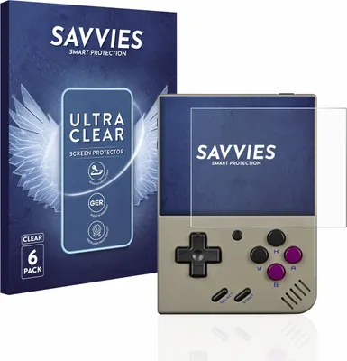 Produktbild von 6x Für Miyoo Mini Plus Schutzfolie Savvies Displayschutz Display Schutz Folie Klar Transparent