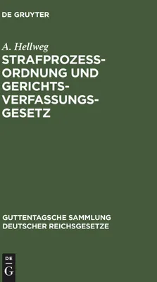Produktbild von Strafprozeßordnung und Gerichtsverfassungsgesetz