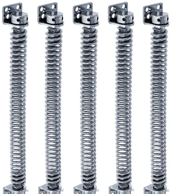 Zdjęcie produktu dla Alberts 842987 Sprężyna do drzwi, do przykręcania, ocynkowana galwanicznie na niebiesko, długość 280 mm, zestaw 5 sztuk