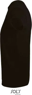 Produktbild von SOLs 00580 | Imperial Fit Herren T-Shirt - Farbe: Deep Black - Größe: M